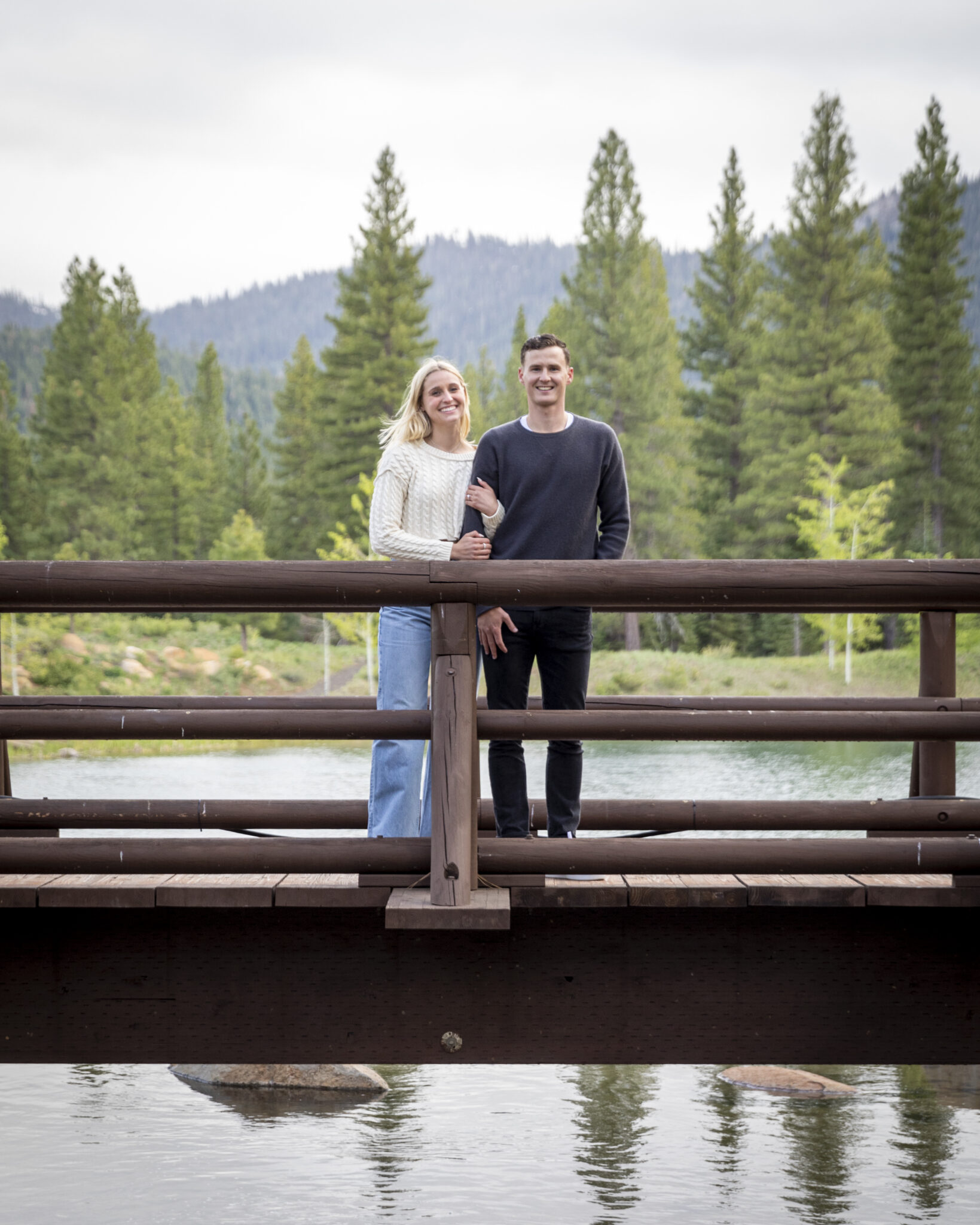 Vintage film-look wedding footage Lake Tahoe